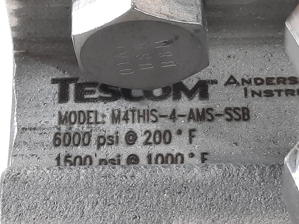 Tescom 316SS Valve Manifold M4THIS-4-AMS-SSB 