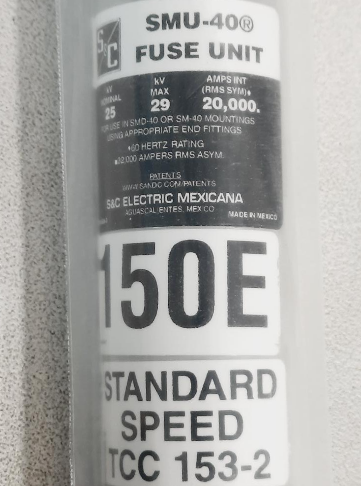 S&C Electric Fuse Unit 823150 150 AMP