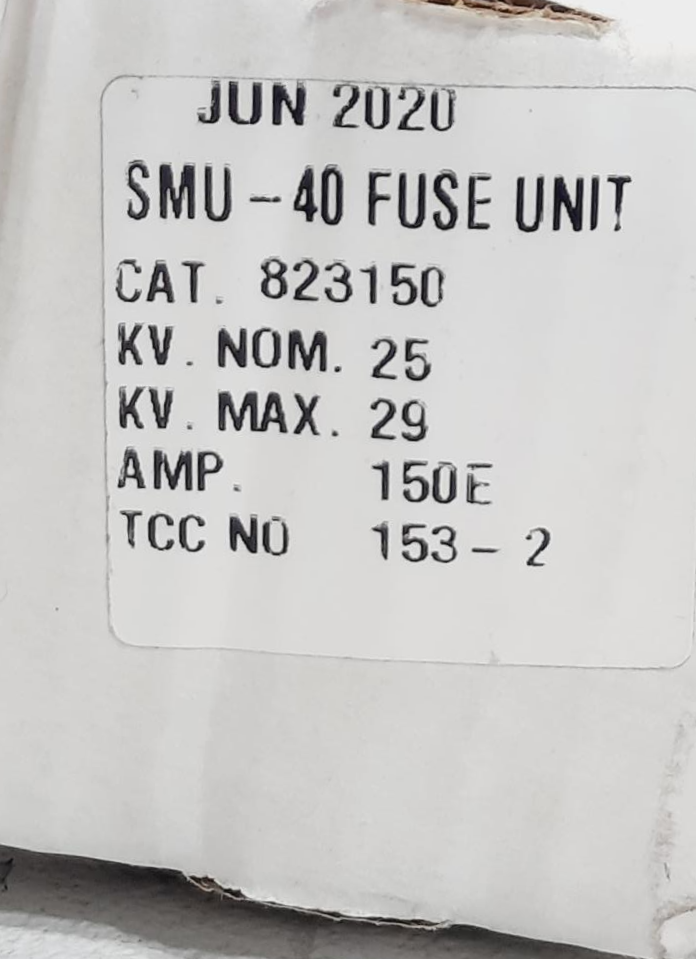 S&C Electric Fuse Unit 823150 150 AMP