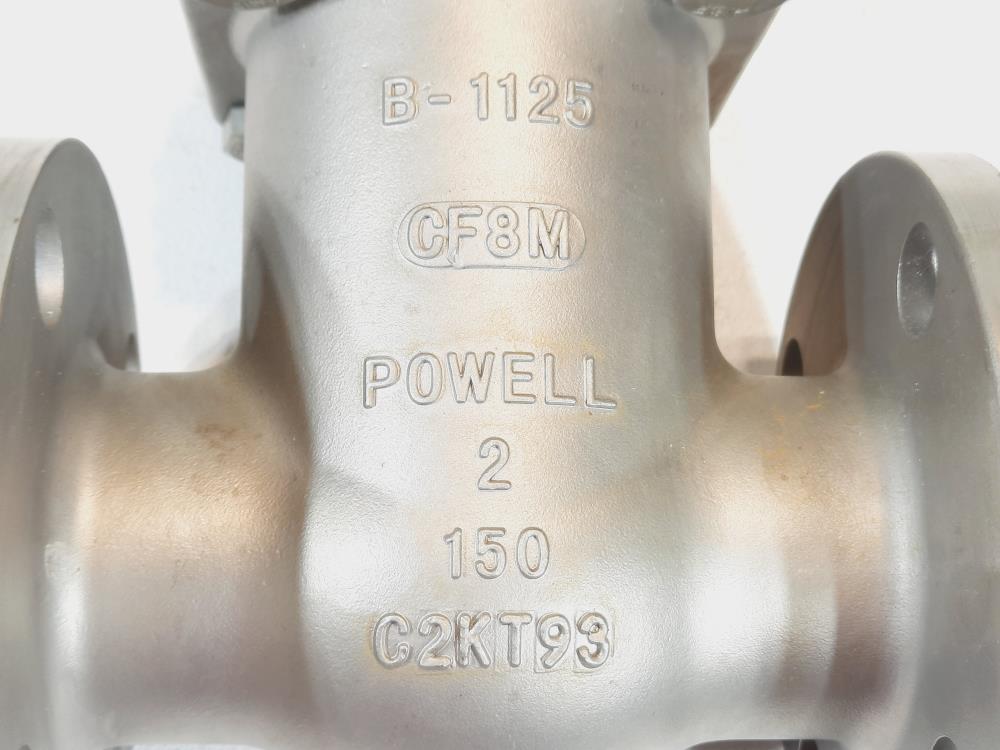 Powell 2" 150#RF CF8m Gate Valve FIG. 2456FM0GXXX