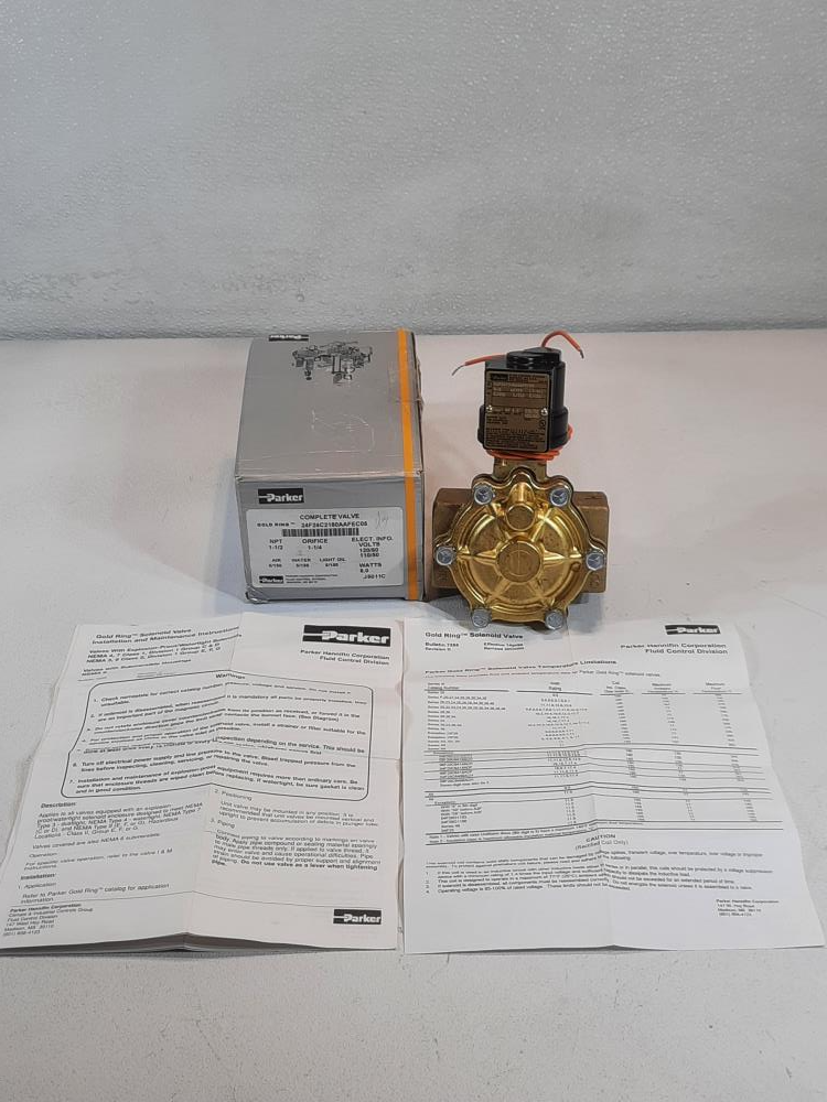 Parker 24F24C2180AAFEC05 Diaphragm Offset Pilot 2-Way Solenoid Valve 1-1/2"