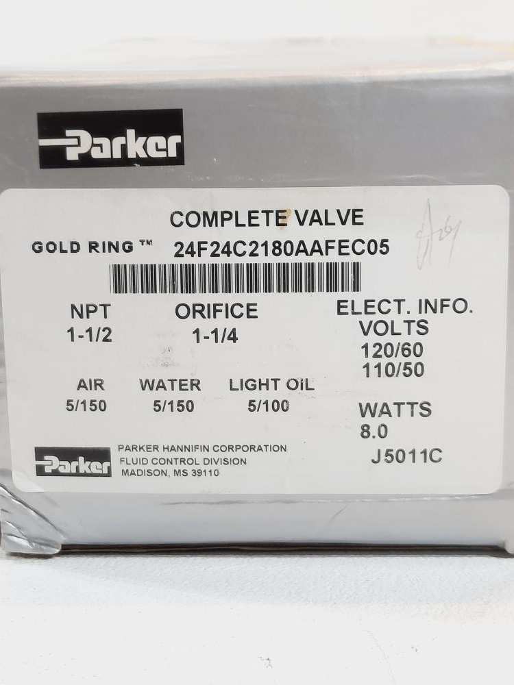 Parker 24F24C2180AAFEC05 Diaphragm Offset Pilot 2-Way Solenoid Valve 1-1/2"