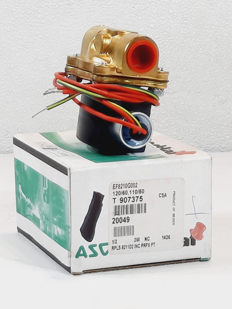 ASCO 2-Way Brass 1/2" Solenoid Valve EF8210G002