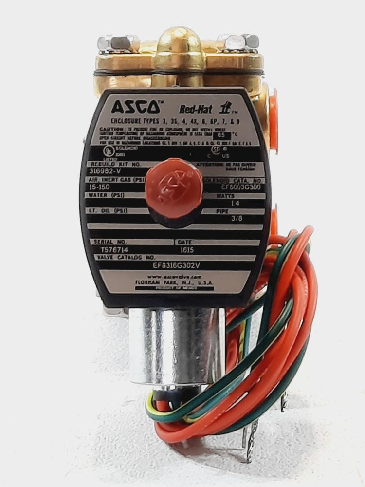 Asco 3-Way 3/8" Solenoid Valve EF8316G302V / EF8003G300