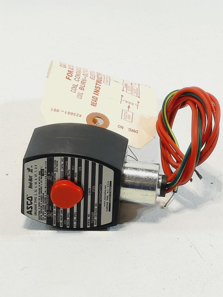 Asco Red Hat 2-Way Solenoid Valve EF8262H077Q / EF8003H9