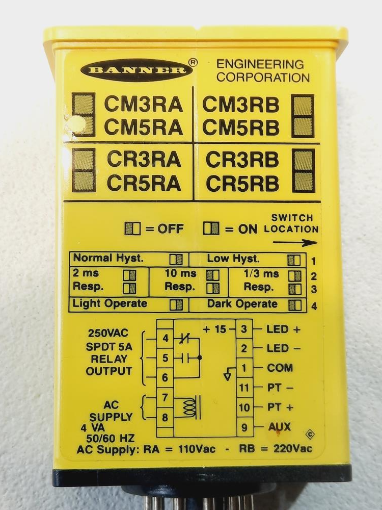 Banner Switch Programming CM5RA