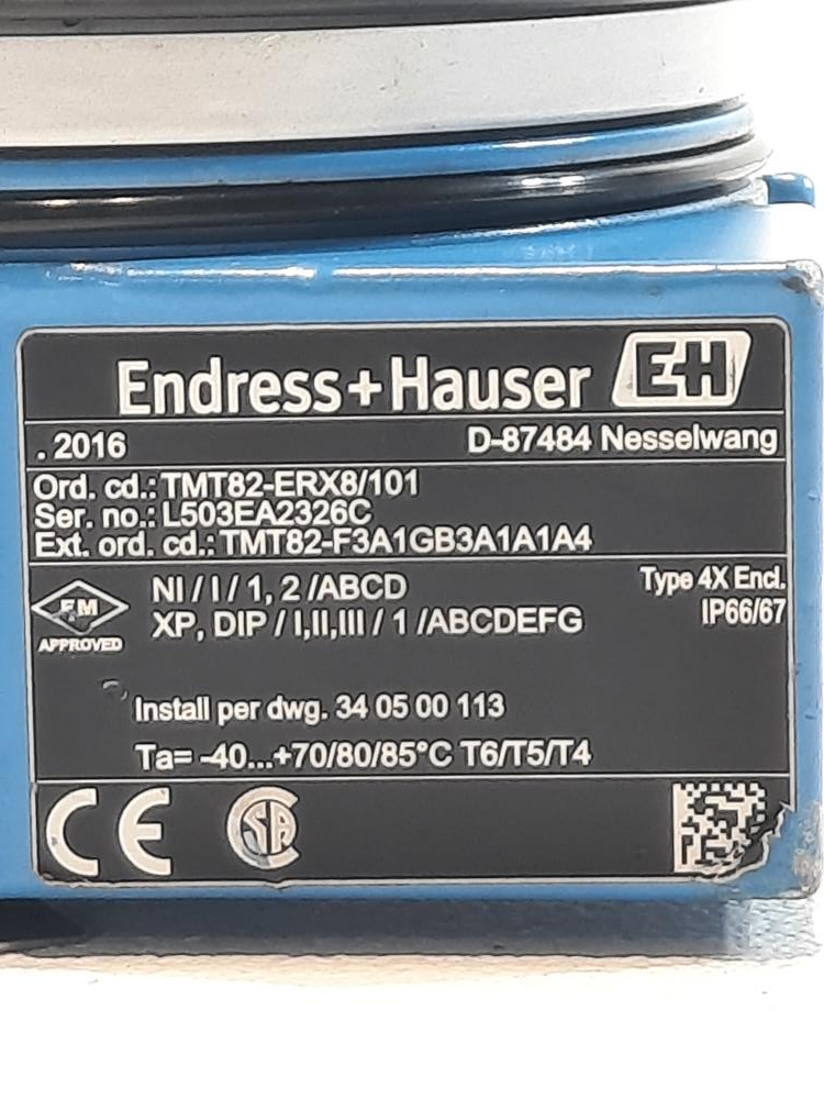 Endress Hauser Hart Transmitter #TMT82-ERX8/101