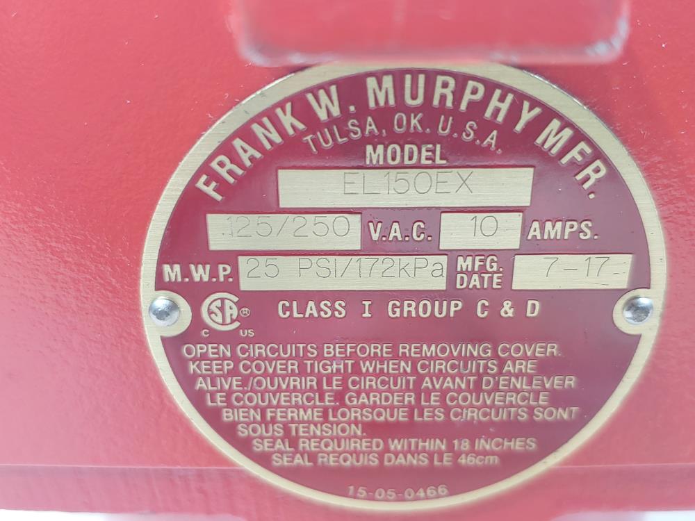 Murphy EL150EX Liquid Level Switch Gage 15700121