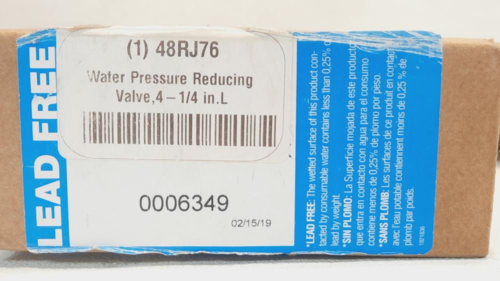 Watts Water Pressure Reducing Valve LF N55B M1