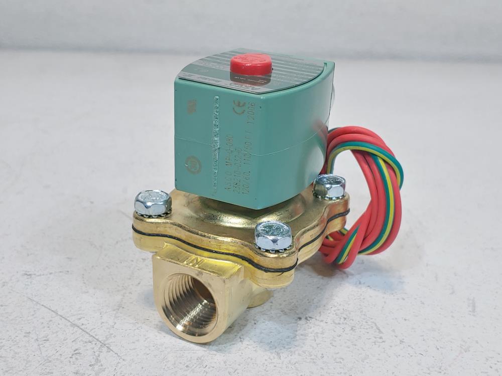 ASCO 2-Way Brass 1/2" Solenoid Valve EF8210G002