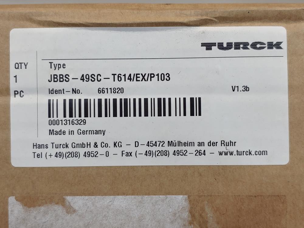 Turck JBBS-49SC-T614/Ex/P103 Foundation Fieldbus