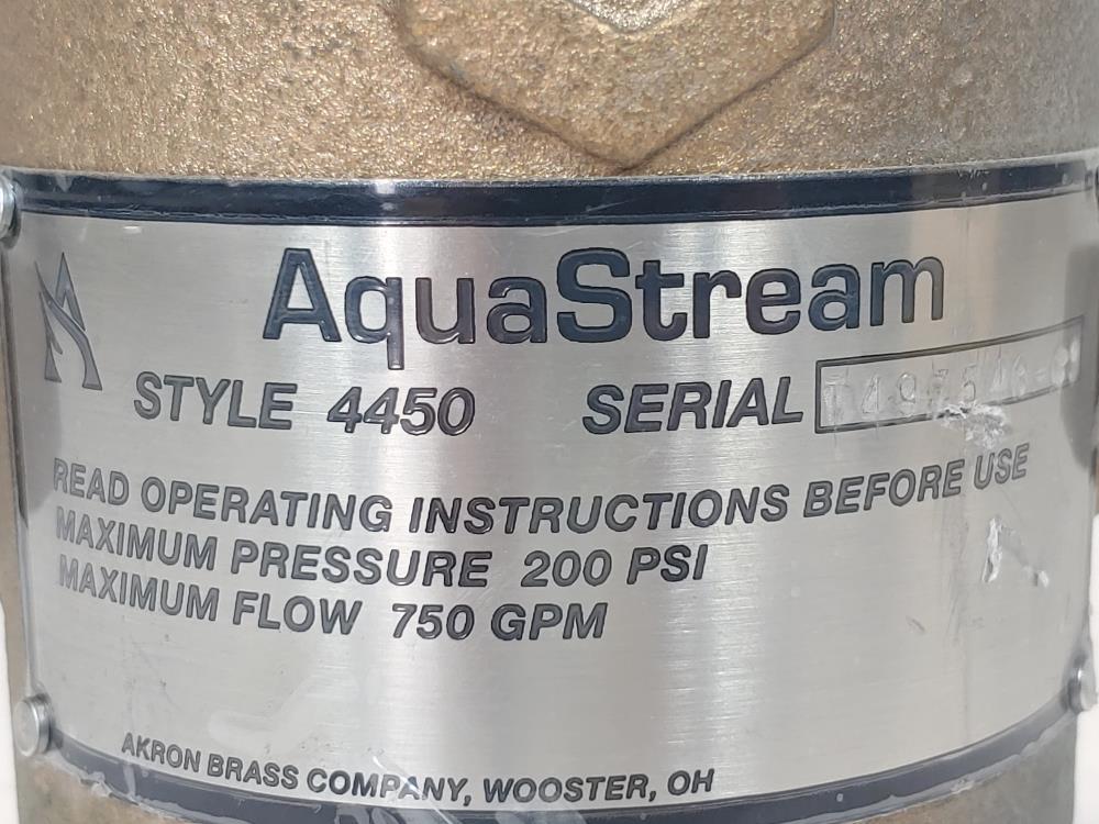 Akron Aquastream 4450 Master Stream w/ Teeth - Brass
