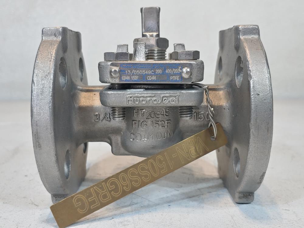 FluoroSeal 3/4" CD4M Plug Valve Fig. 152F