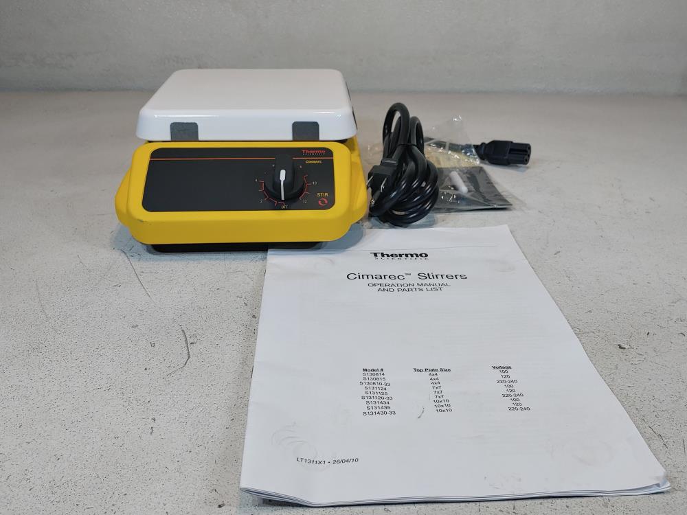 Thermo Scientific Cimarec Hotplate - Model S131125