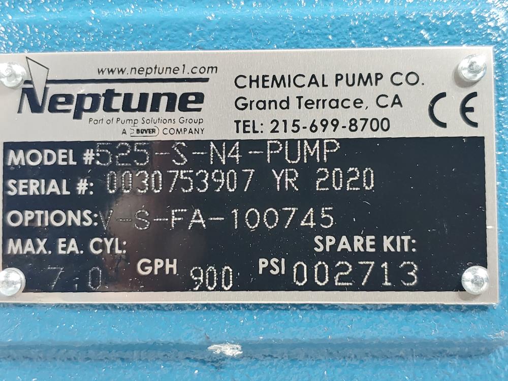 Neptune Metering Pump 525-S-N4-PUMP