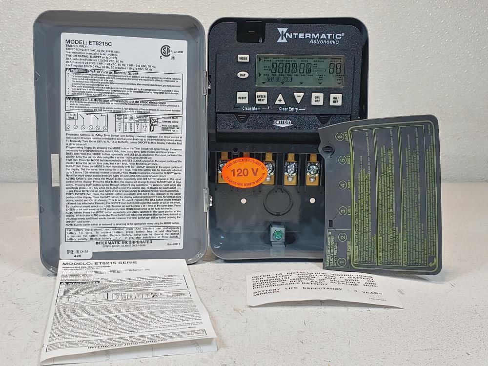 Intermatic Astronomic Electronic Timer, Model ET8215C