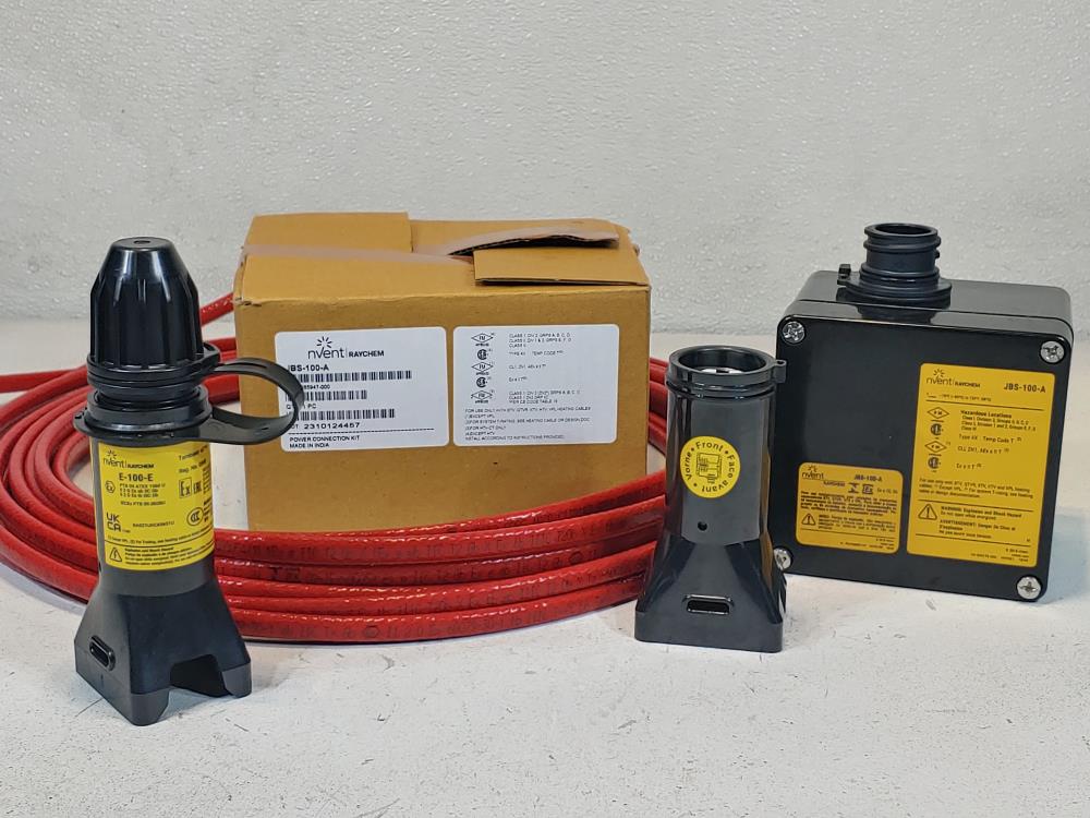 RAYCHEM Power Connection w/ Junction Box  #JBS-100-A & End Seal #E-100-E