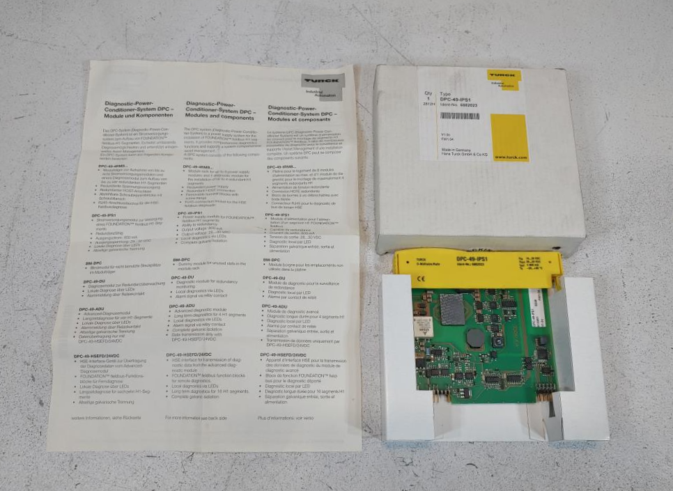 Turck - DPC-49-IPS1 Foundation Fieldbus Power Supply Module