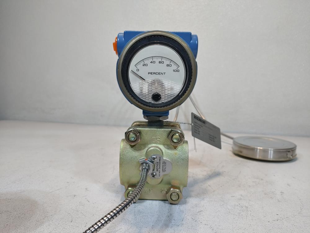 Rosemount 1151 Smart Pressure Transmitter 1151DP5S12S2M1B3 w/ diaphragm Seal 