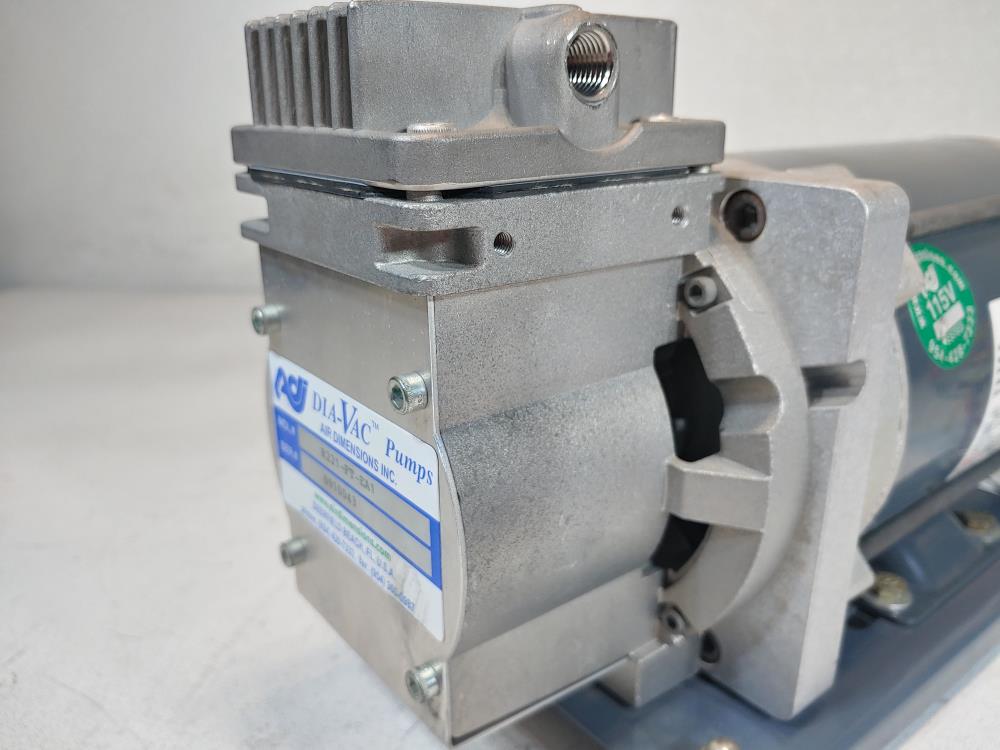 Air Dimensions Dia-Vac Pump R221-FT-EA1 w/ U.L Motor NO.F BX806516