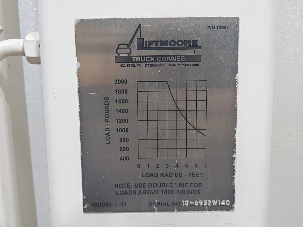 Liftmoore Truck Crane Model L21 - USED