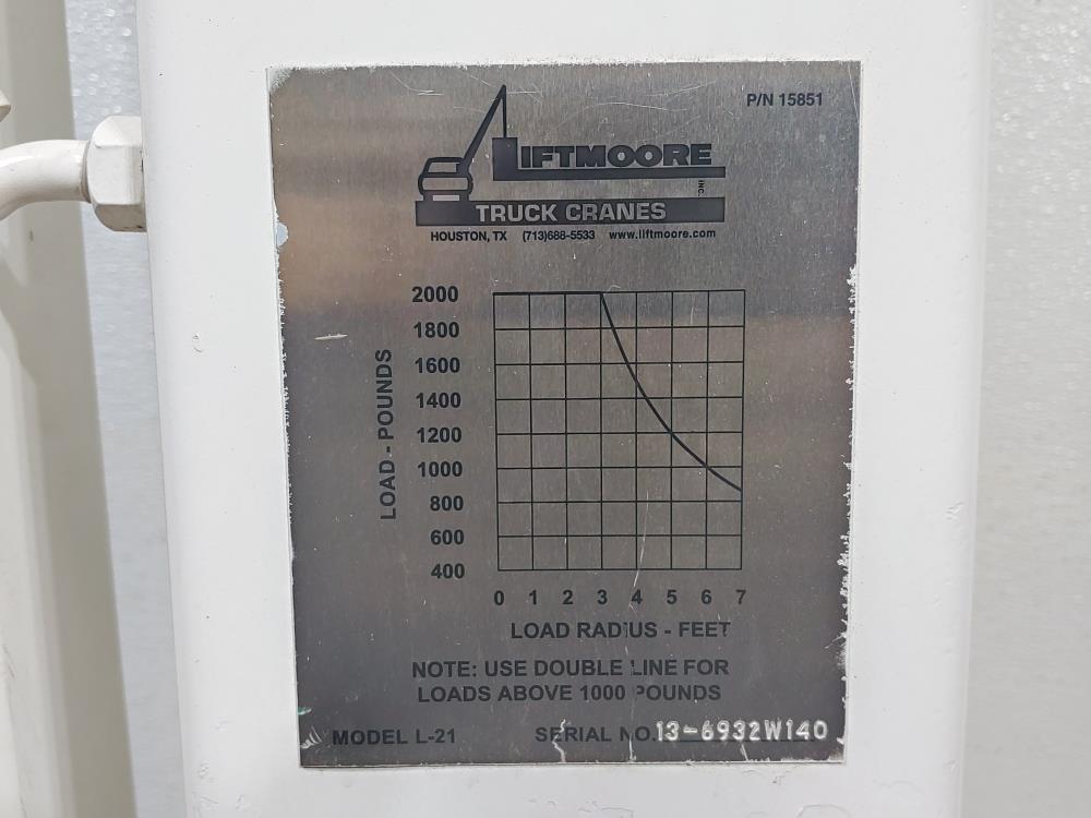 Liftmoore Truck Crane Model L21 - USED