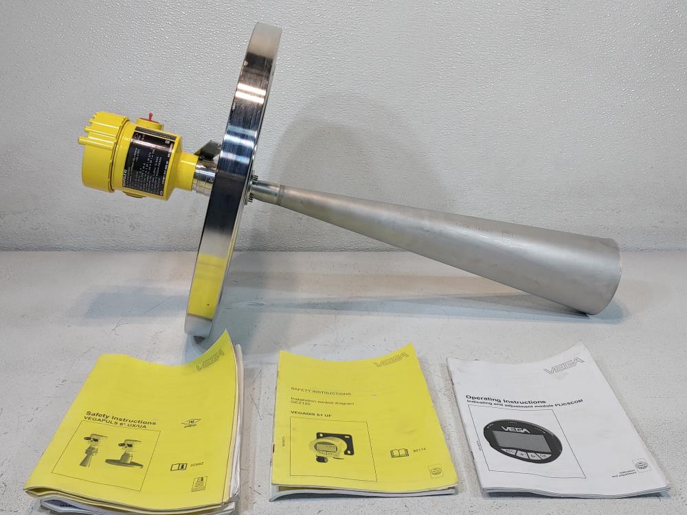 Vega Vegapuls 62 Type#: PS62 UXEN2HANXX W/ Horn & 8" 150# FLANGE 316SS