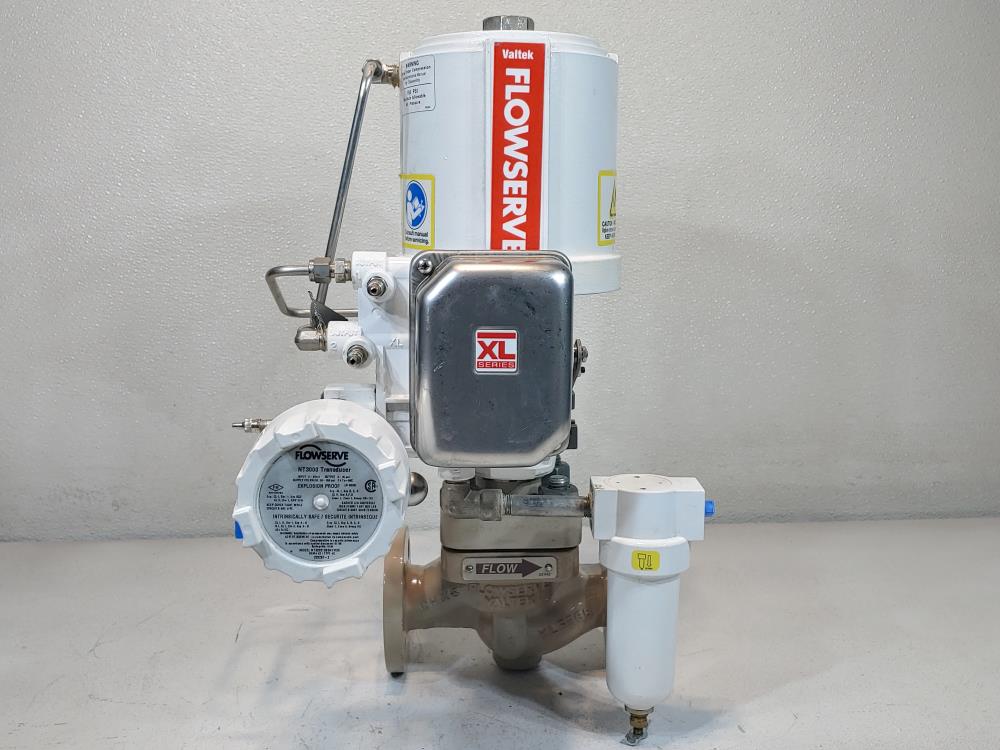 Flowserve Valtek Actuated 1" 150# CF8M MK Control Valve w/ NT3000 Transducer