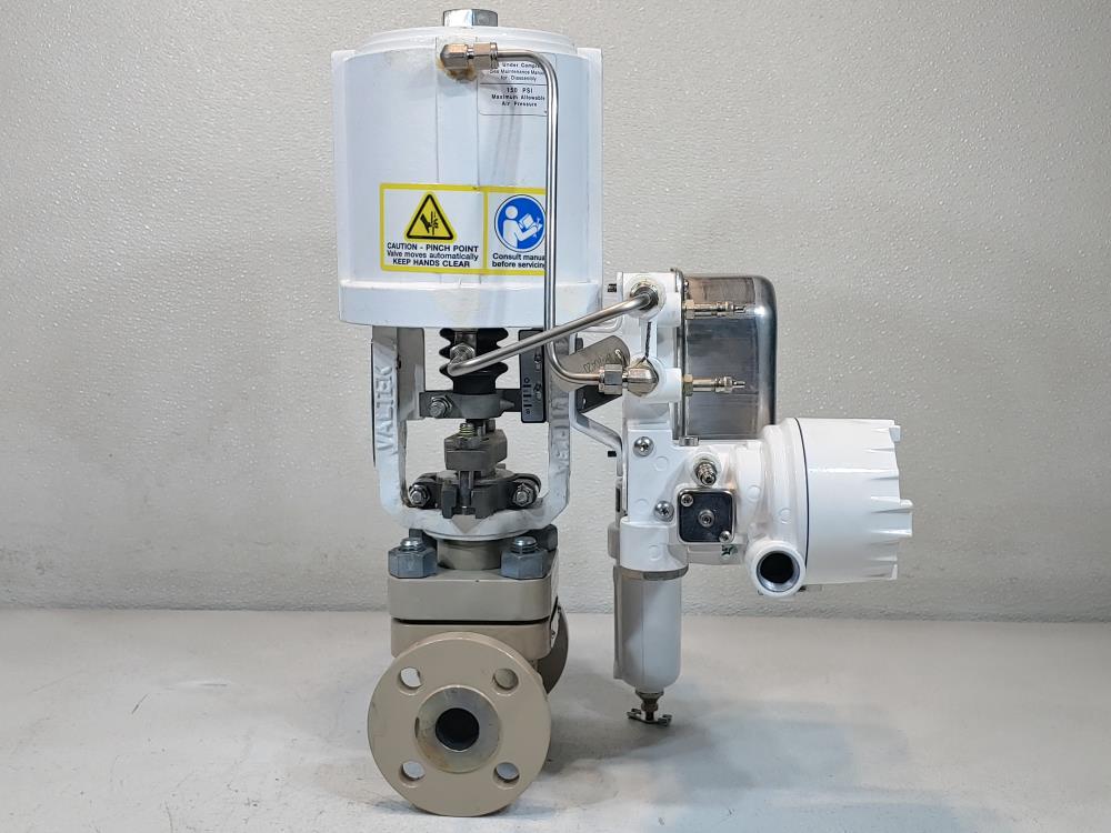 Flowserve Valtek Actuated 1" 150# CF8M MK Control Valve w/ NT3000 Transducer