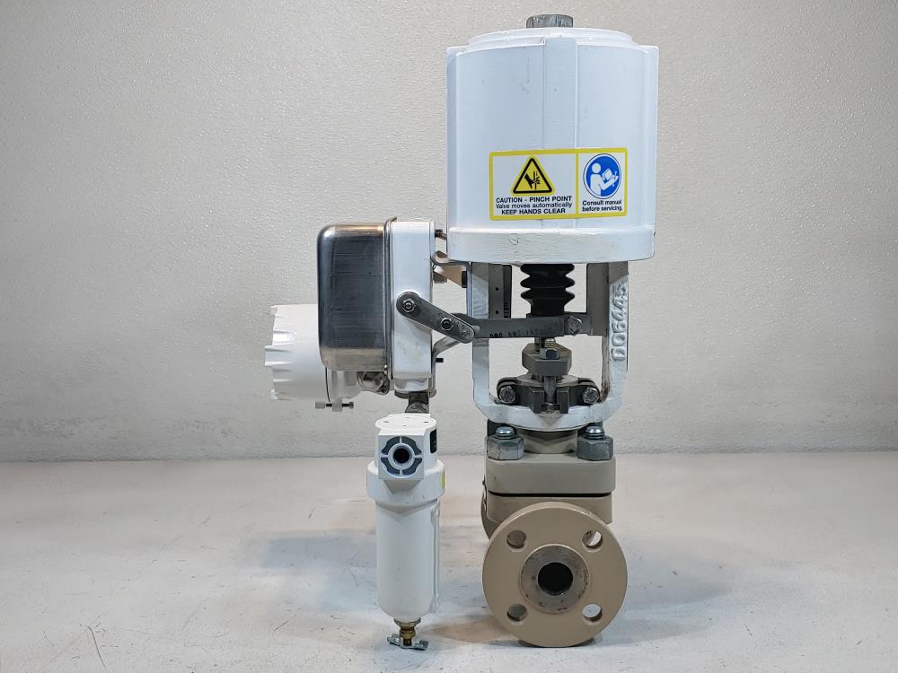 Flowserve Valtek Actuated 1" 150# CF8M MK Control Valve w/ NT3000 Transducer