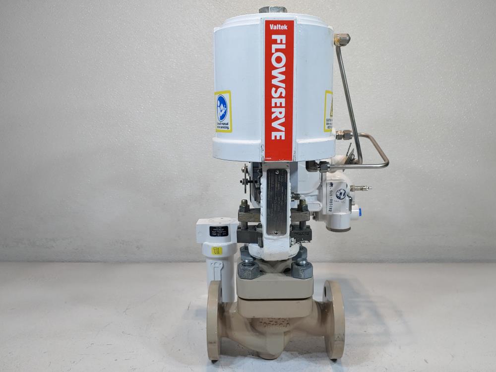 Flowserve Valtek Actuated 1" 150# CF8M MK Control Valve w/ NT3000 Transducer