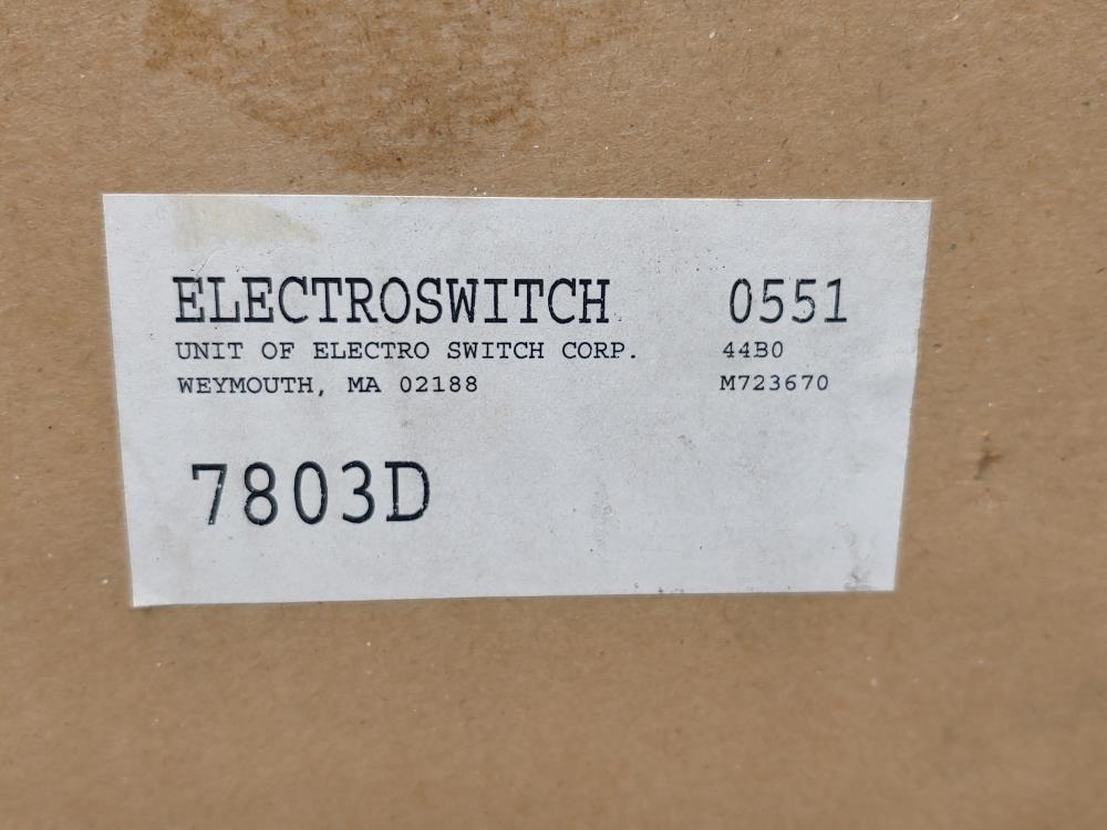 ELECTROSWITCH Manuel Reset Lock Out Relay 7803D
