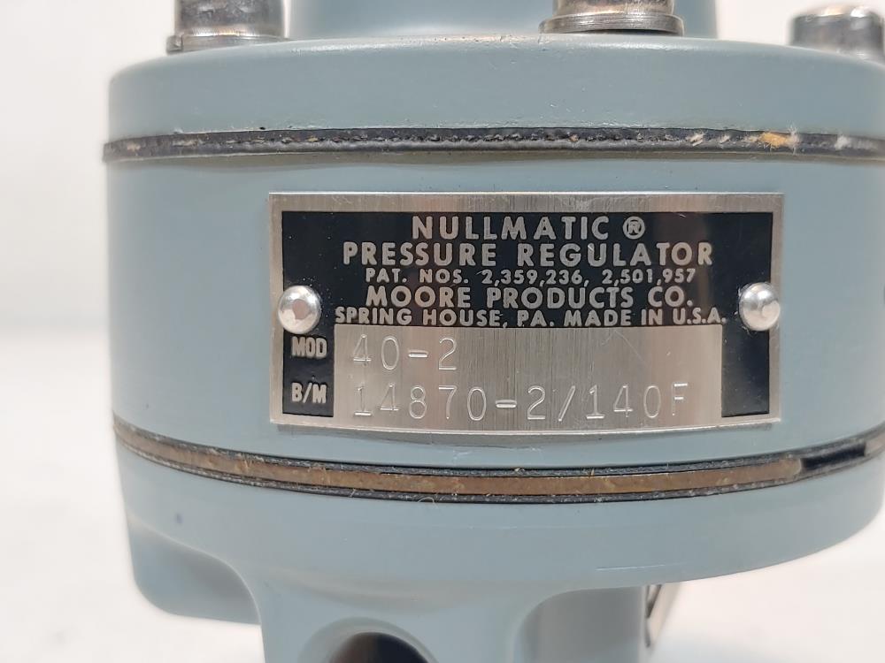 Moore Nullmatic Pressure Regulator Model#: 40-2