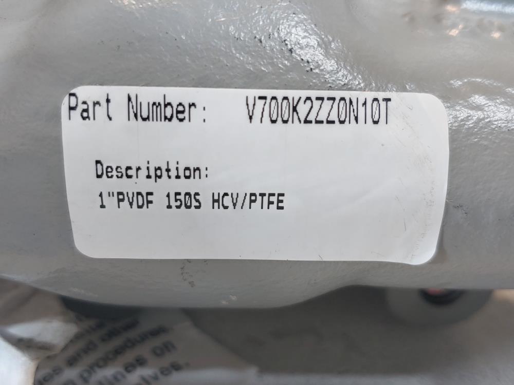 Crane Resistoflex 1" 150 Flanged Lined Check Valve V700K2ZZ0N10T