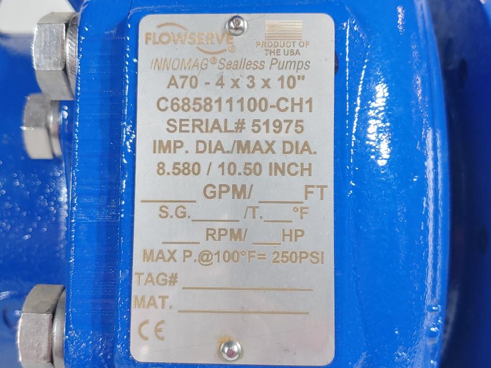  Innomag A70- 4x3x10" Seamless Mag Drive Pump  C685811100-CH1 