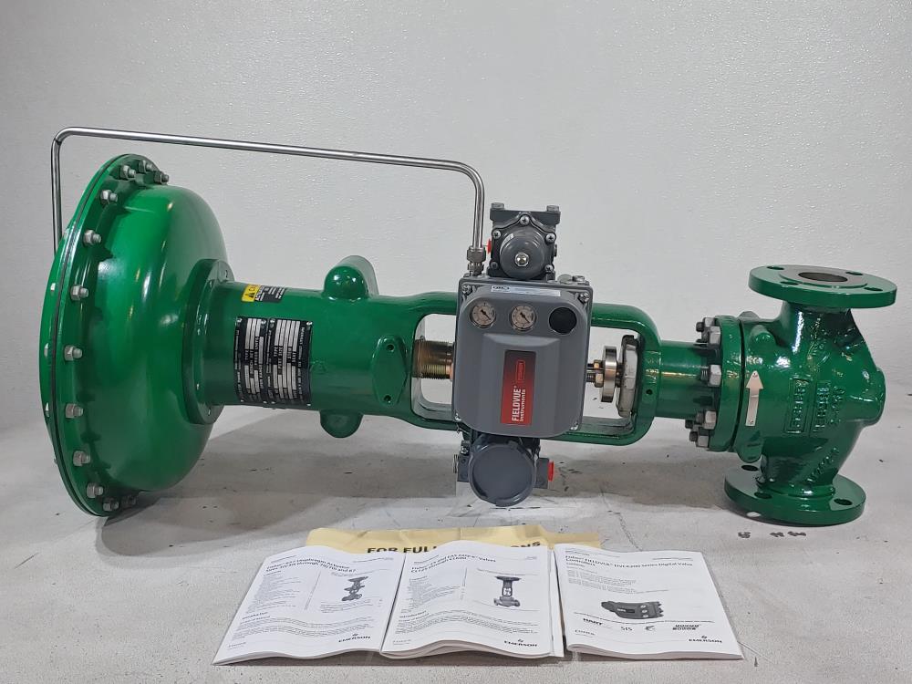Fisher 2" 150# Actuated Control Valve Type 657 w/ Fieldvue Positioner DVC6200