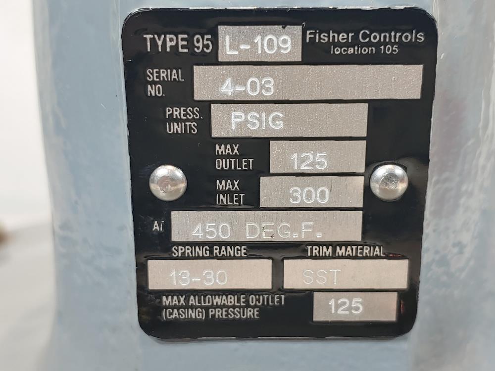 Fisher 95 L-109 Pressure Regulator 1/2" NPT
