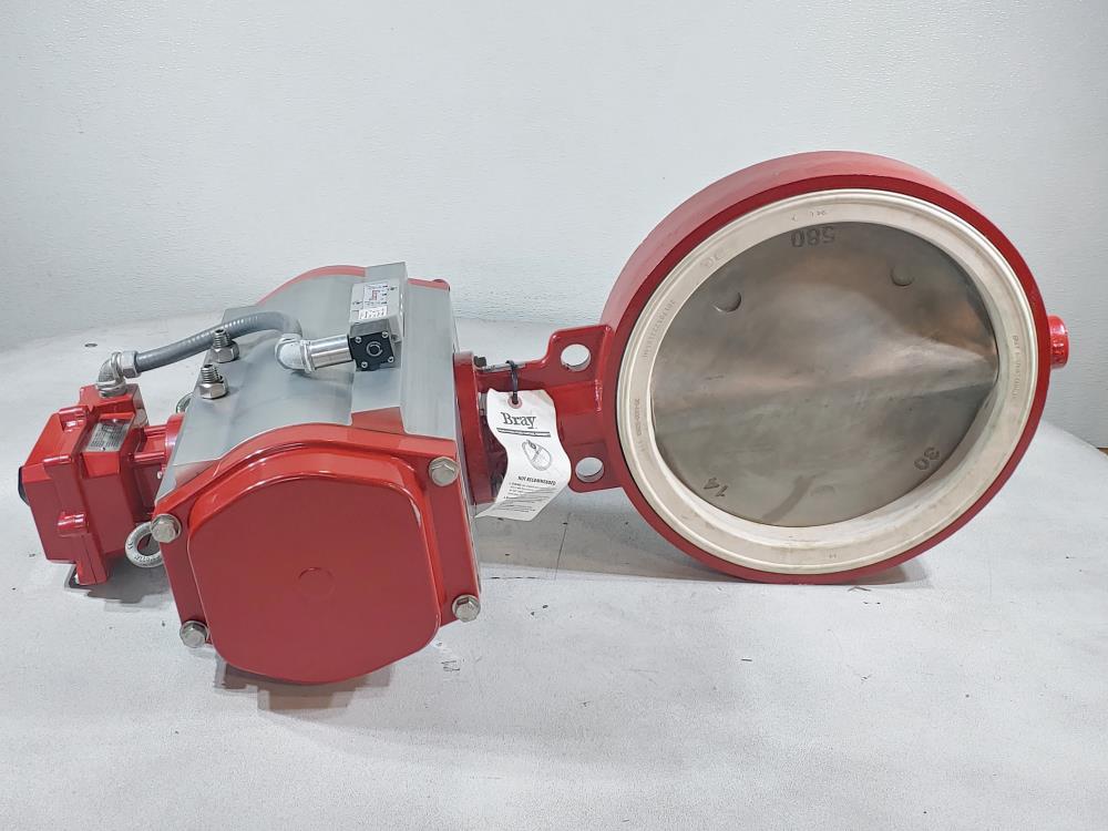 Bray 14" 150 Actuated Wafer Butterfly Valve 