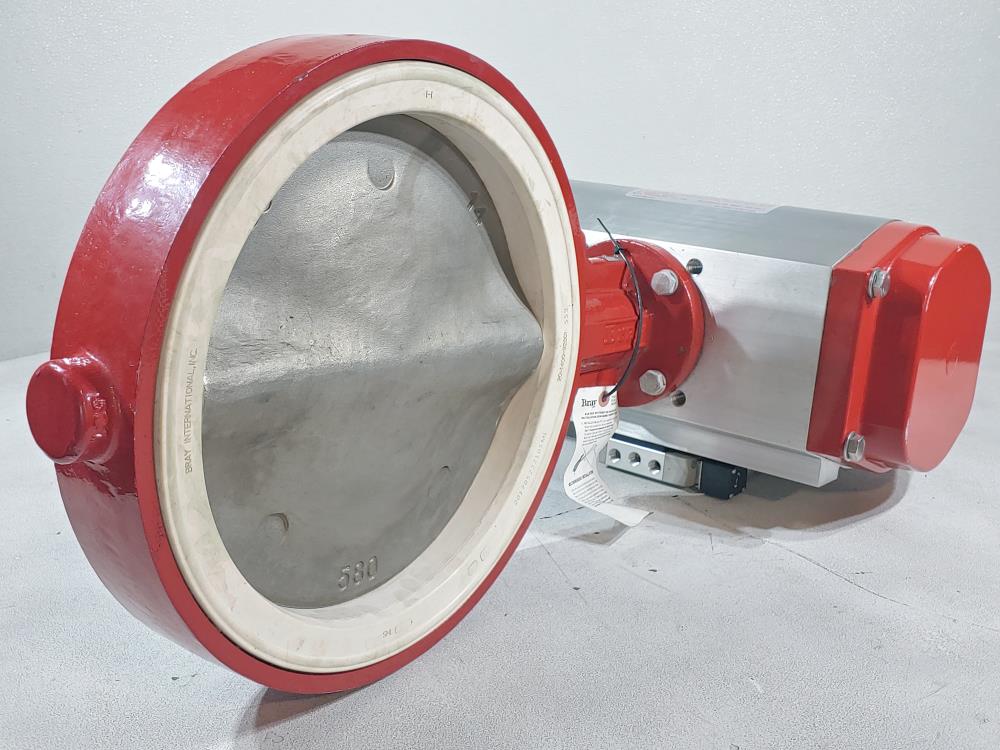 Bray 14" 150 Actuated Wafer Butterfly Valve 