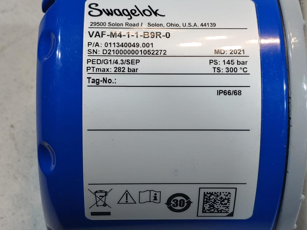 Swagelok Variable Area Flowmeter VAF-M4-1-1-B9R-0