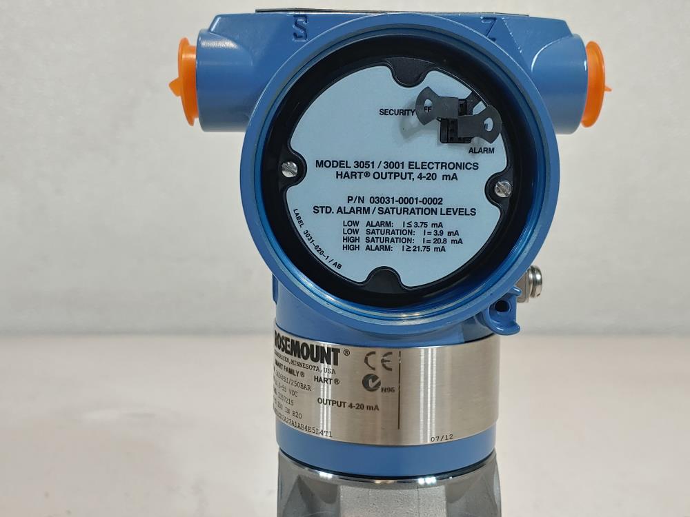 Rosemount Pressure Transmitter 3051CD2A22A1AB4E5L4T1