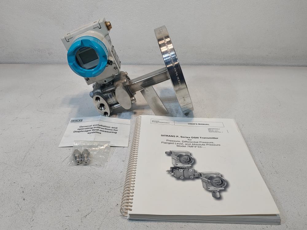 Siemens Sitrans P Differential Pressure Transmitter 7MF4633-1GY22-1NC6-Z 