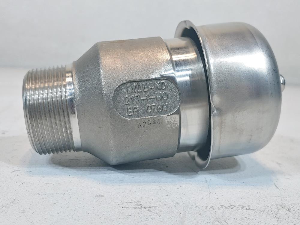 Midland Vacuum Relief Valve Part#: 217-84-SS / A-217-W-NS-EPDM 09-13