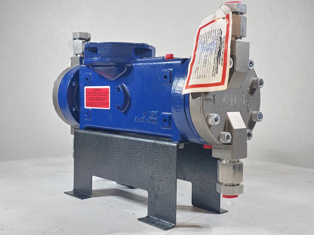 Milton Roy Durameter EV1 Duplex Metering Pump #E2-16115-68A91 w/ 3/4 HP Motor