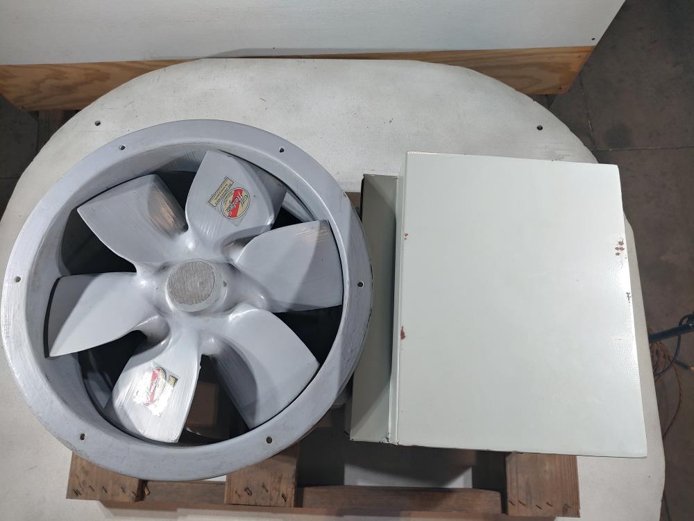 HARTZELL Series 35 Fiberglass Belt Drive Duct Axial Fan - 16"