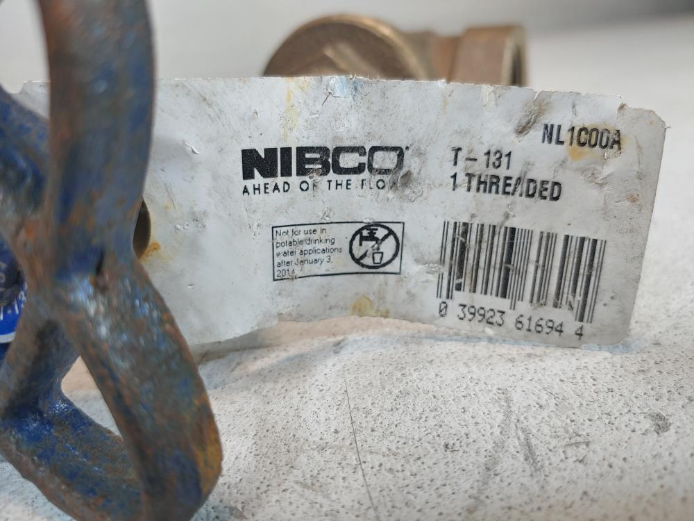 Nibco T-131 1" 150# Threaded Valve Gate NL1C00A