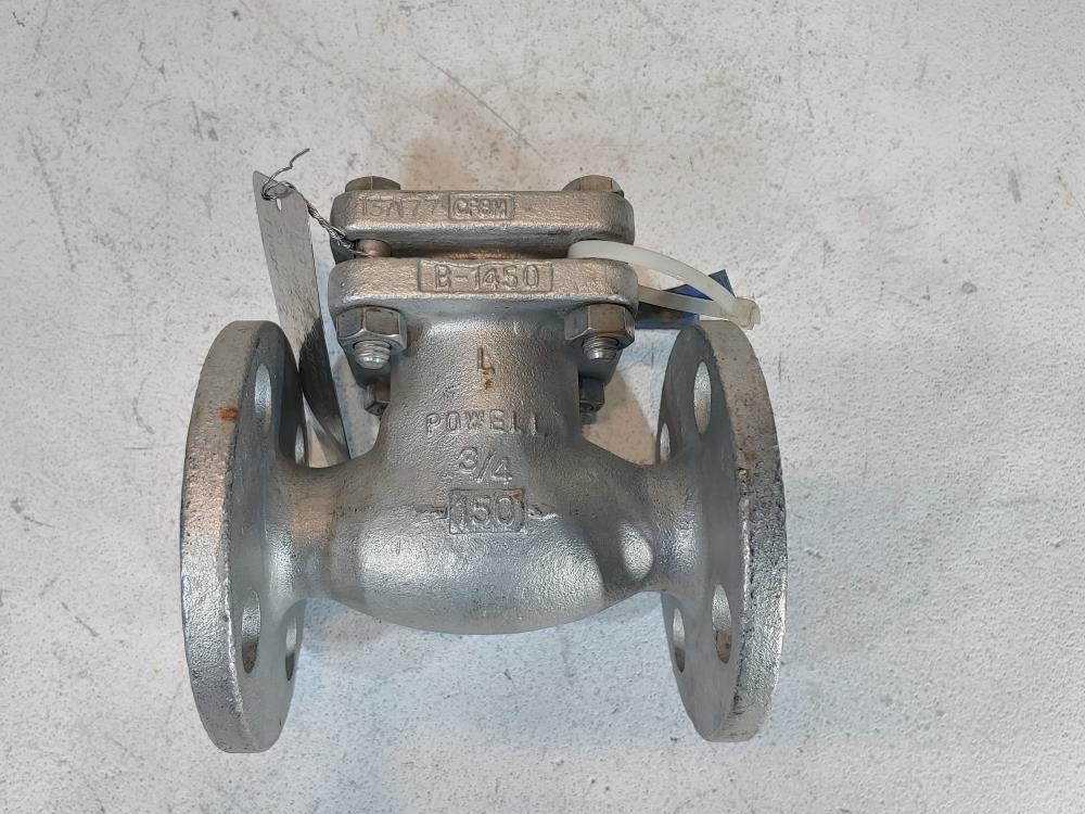 Powell 3/4" 150# RF Swing Check Valve Part#: 2342FMOTXXX