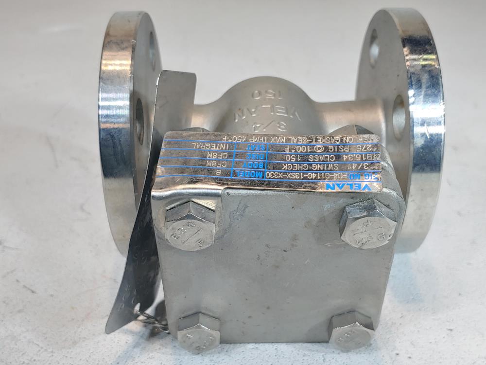 Velan 3/4" 150# Swing Check Valve Part#: F04-0114C-13SX-X330