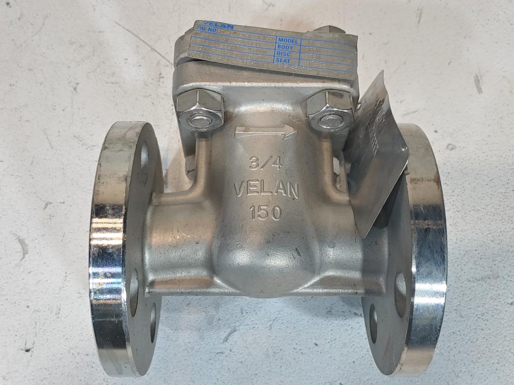 Velan 3/4" 150# Swing Check Valve Part#: F04-0114C-13SX-X330