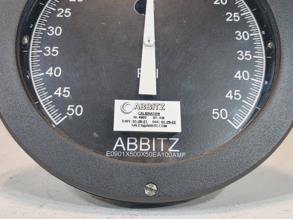 Abbitz 50-0-50 PSI Differential Pressure Indicator/Gauge Model 338C